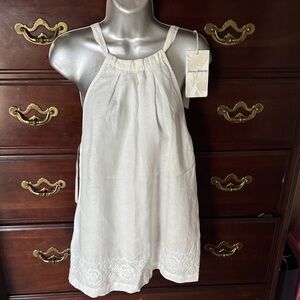 Tommy Bahama Cream Camisole with Embroidered Hem